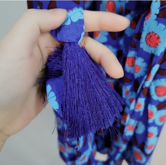 Kate Spade Blue Floral Romper Playsuit - Picture 7 of 7